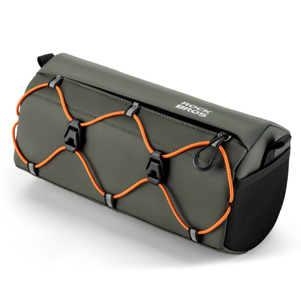 ROCKBROS W012 Bicycle Handlebar Hanging Bag Reflective Polyester Bike Front Storage Bag ROCKBROS W012 Bicycle Handlebar Hanging Bag Reflective Polyester Bike Front Storage Bag